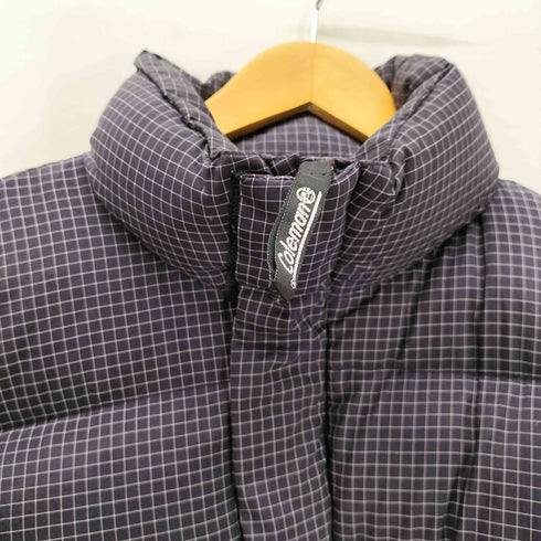 コールマン COLEMAN OUTDDOOR CLOTHING グラフチェック フェザー ダウン ジャケット 裾ドローコード メンズ import:L